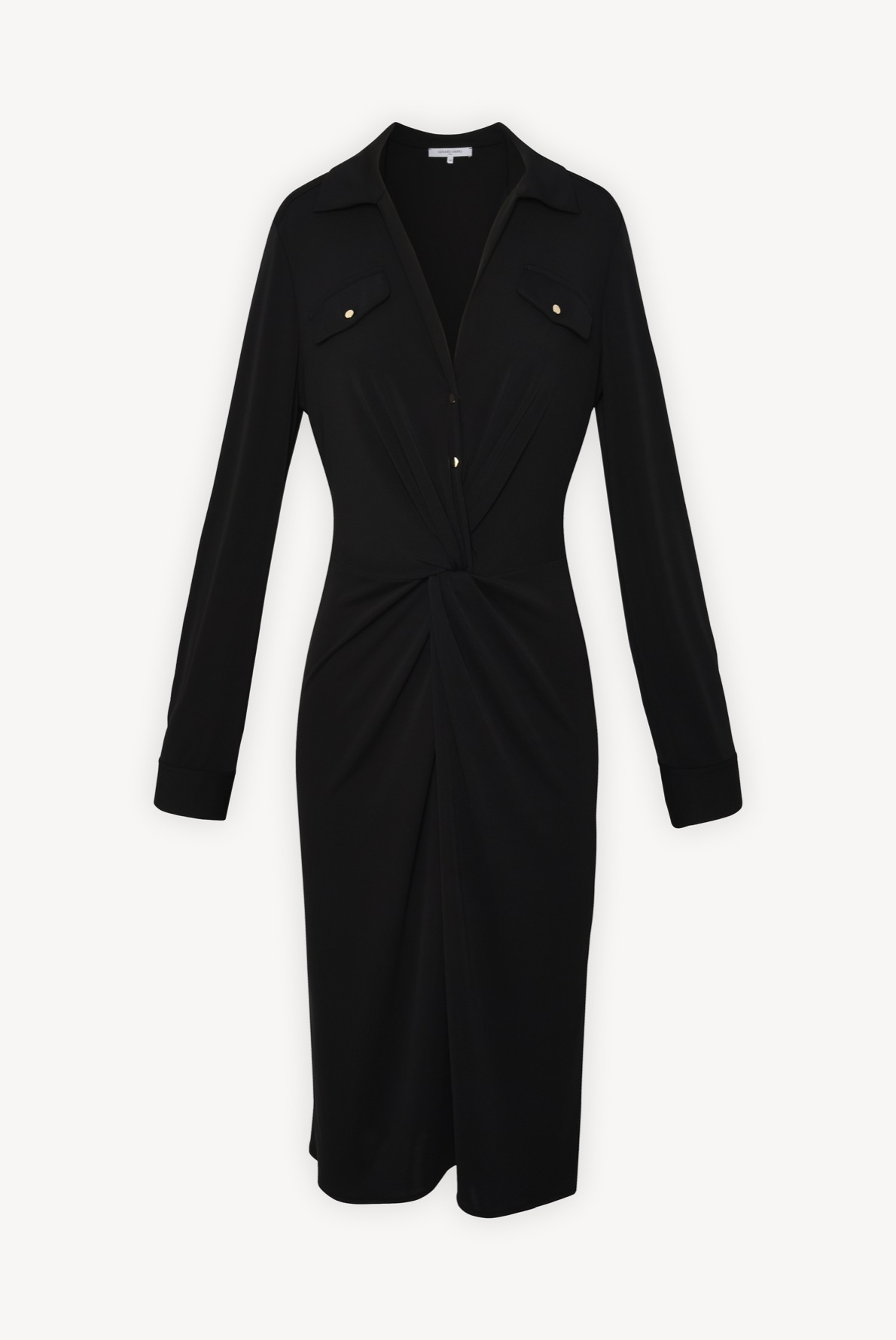 Tina - Robe-chemise drapée en jersey Gerard Darel seconde main photo 3